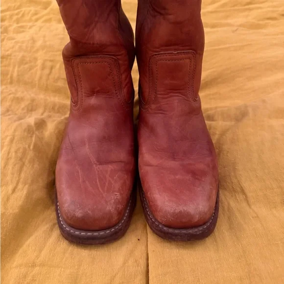 Brown Leather Frye Boots campus - Picture 5 of 5